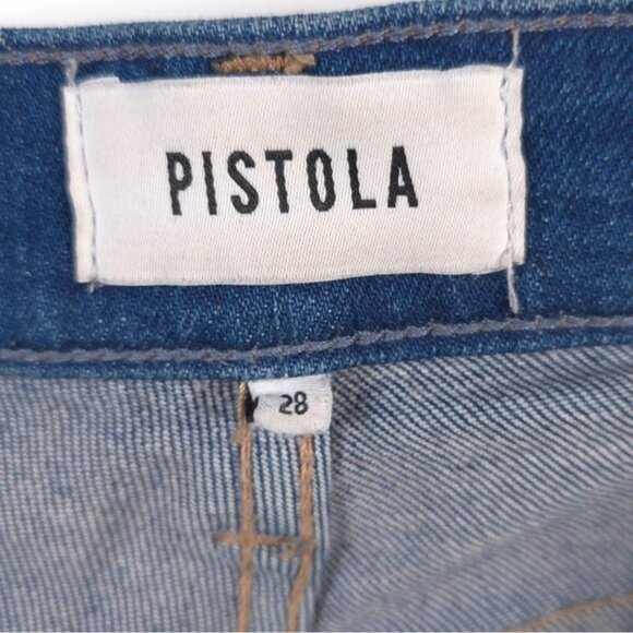PISTOLA Jeans Raw Hem‎ Skinny High Rise Crop STYLE P6617SSJ-CTL Size 28 - Picture 6 of 12